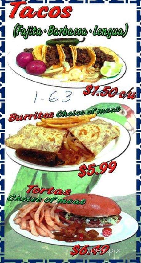 Carnita's la Cotorra - Dallas, TX menu_pic