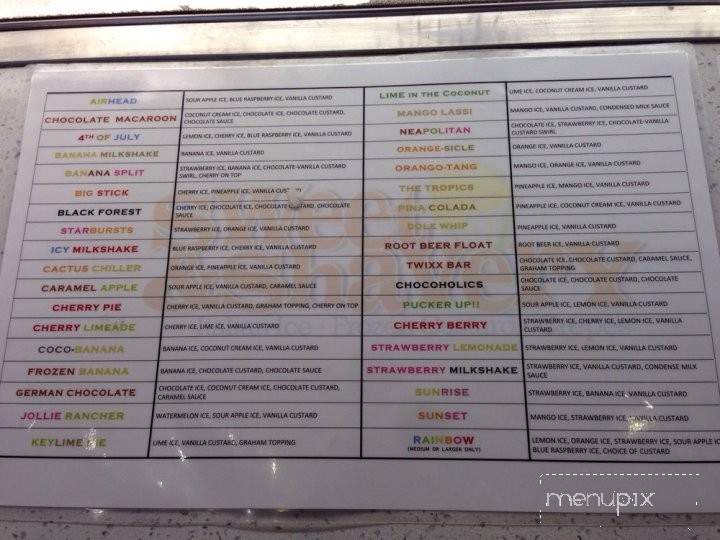 Sweet and Shavery - Davis, CA menu_pic
