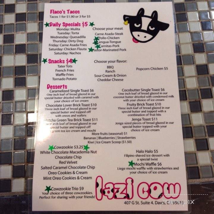 /380345930/Lazi-Cow-Menu-Davis-CA - Davis, CA