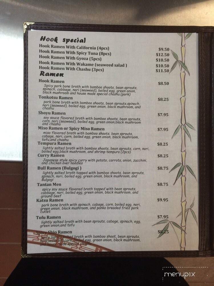 Ramen Hook - Davis, CA menu_pic