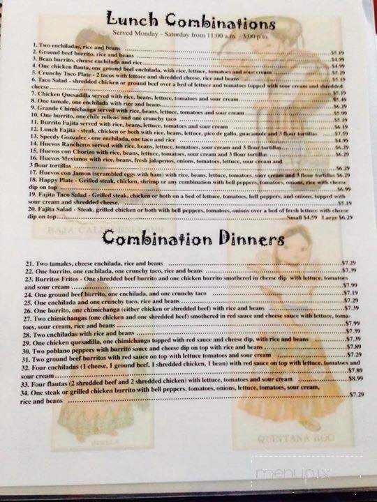 Tio Juan Mexican Grill - Decatur, AL menu_pic