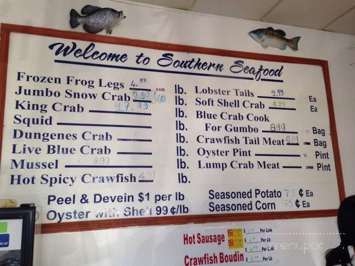 Southern Seafood - Decatur, GA menu_pic