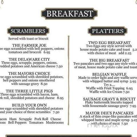 Cordelia's Bakery Cafe - Delaware City, DE menu_pic