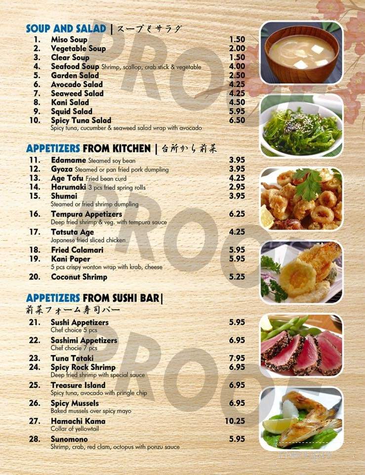 Menu of Nori's in Dickson, TN 37055