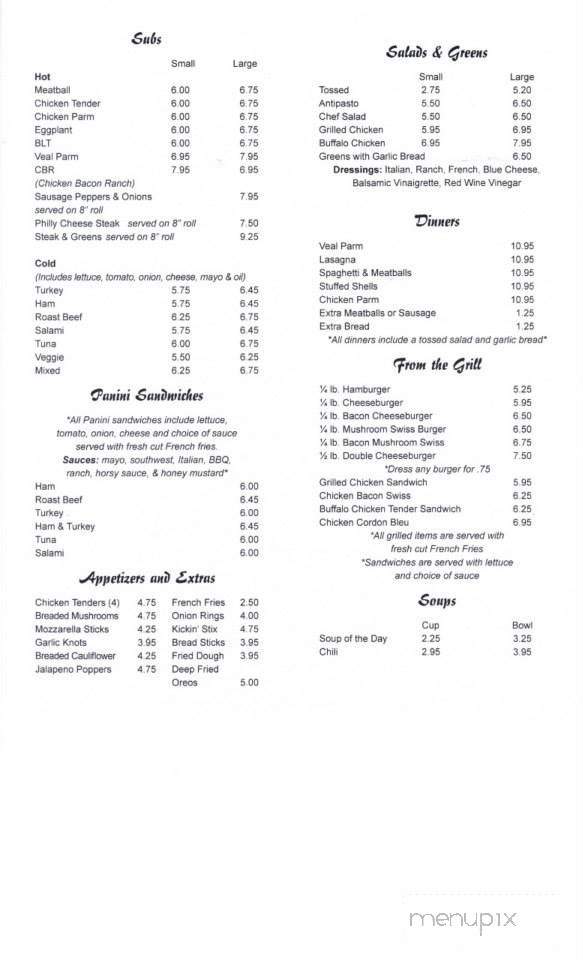 Brix Pizzeria - Dolgeville, NY menu_pic