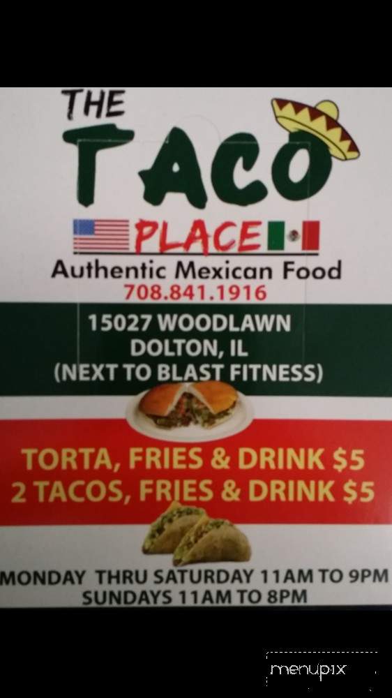Taco Place - Dolton, IL menu_pic
