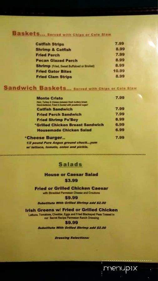 Off Kilter Sports Pub and Grille - Dublin, GA menu_pic