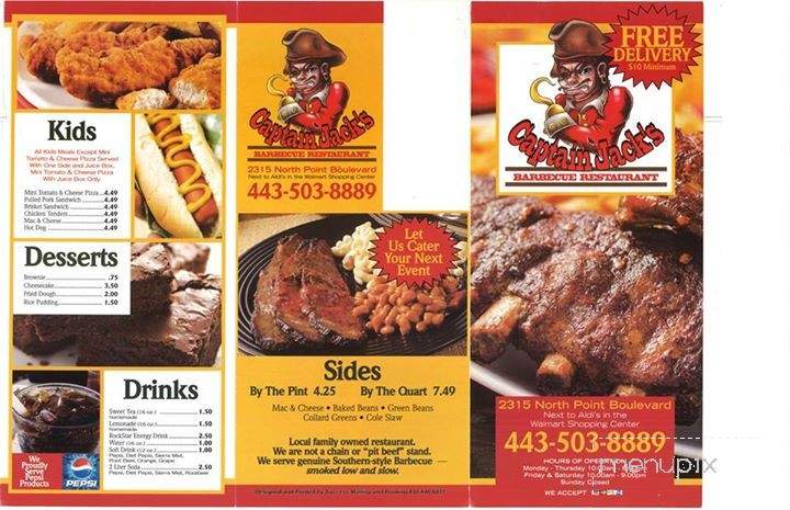 /380327607/Captain-Jack-s-Barbecue-Menu-Dundalk-MD - Dundalk, MD