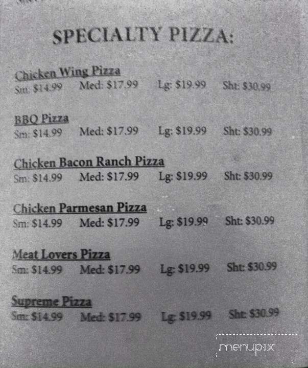 Earl's Home Town Pizzeria - Dundee, NY menu_pic