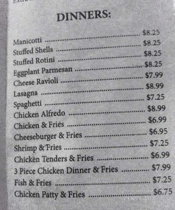 Earl's Home Town Pizzeria - Dundee, NY menu_pic