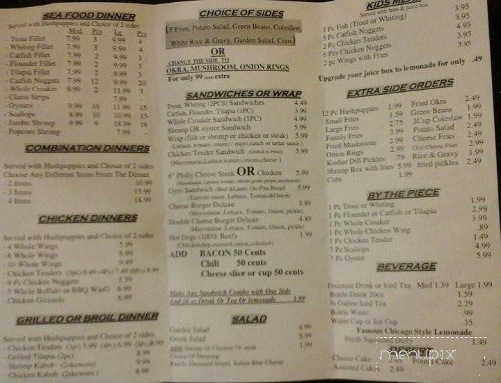 Gg Fish & Chicken - Durham, NC menu_pic