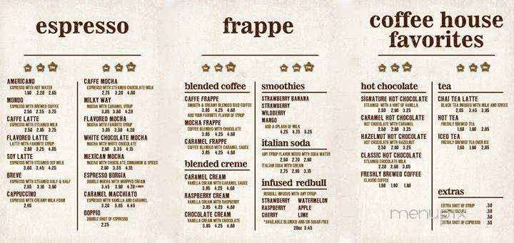 Big Star Coffee - Eagle, ID menu_pic