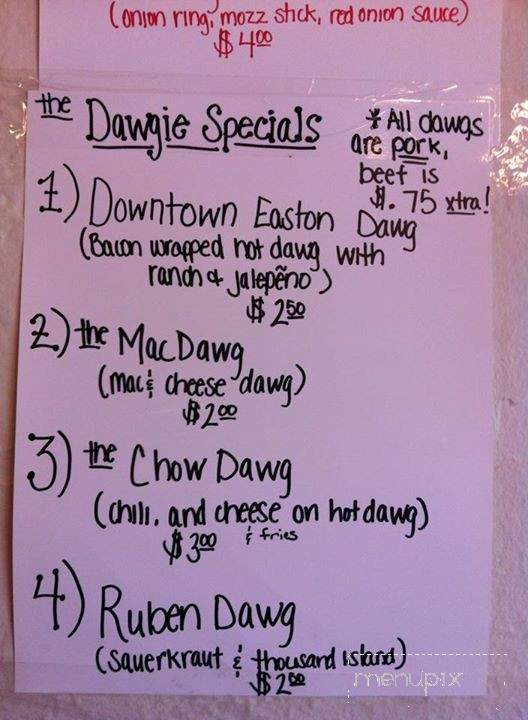 Downtown Dawg - Easton, PA menu_pic