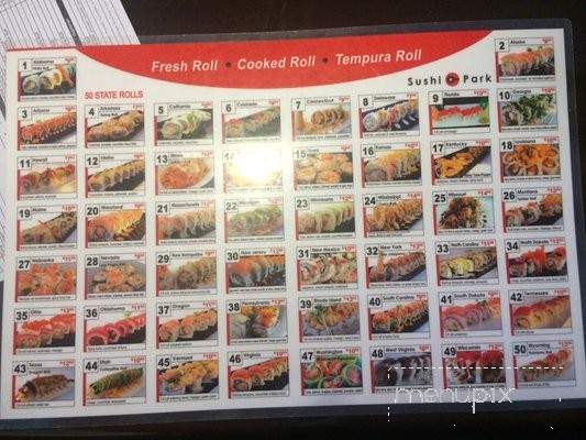 Sushi Park - El Centro, CA menu_pic