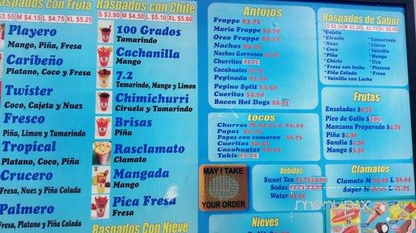 Raspados Cuchis - El Centro, CA menu_pic