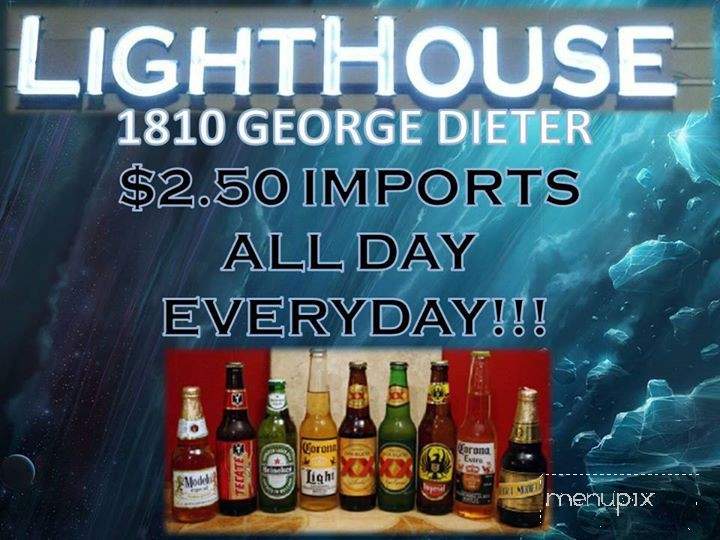 Lighthouse Bar & Grills - El Paso, TX menu_pic