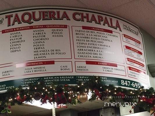 Taqueria Chapala - Elgin, IL menu_pic