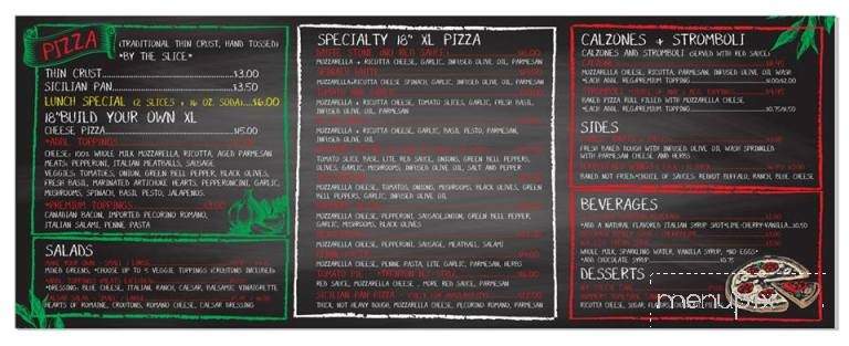 Hammer's N.Y. Pizza Restaurant - Encinitas, CA menu_pic