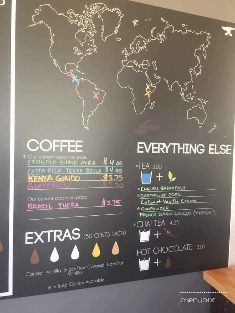 Ironsmith Coffee Roasters - Encinitas, CA menu_pic