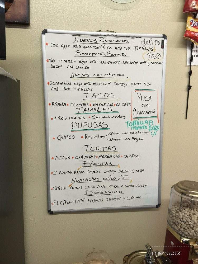 Pupuseria San Salvador - Englewood, CO menu_pic