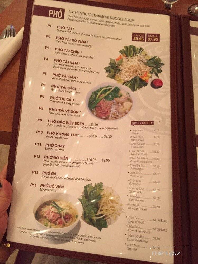 Eden Kitchen - Falls Church, VA menu_pic