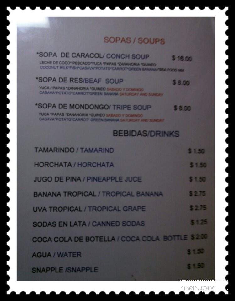 Mi Bella Honduras Restaurant - Federal Way, WA menu_pic