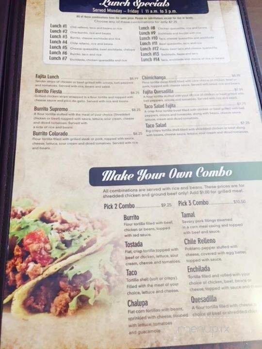 Fiesta Brava - Fergus Falls, MN menu_pic