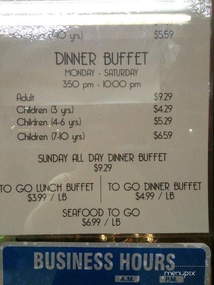 Tasty Buffet Floresville - Floresville, TX menu_pic