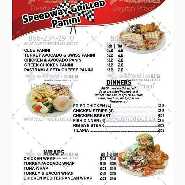 Speedway Grill - Fontana, CA menu_pic