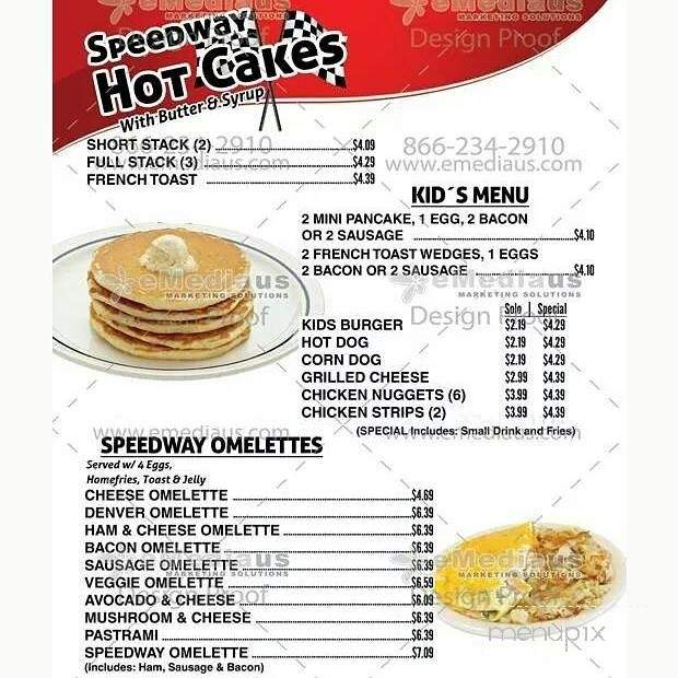 Speedway Grill - Fontana, CA menu_pic