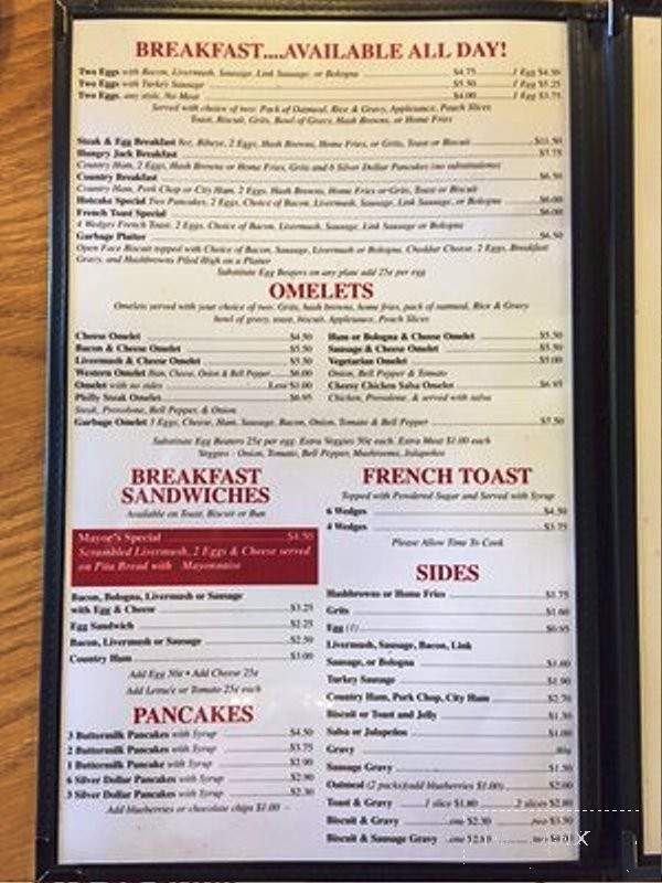 Forest City Cafe - Forest City, NC menu_pic