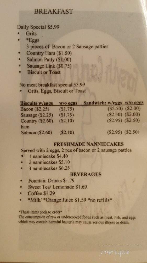 Forsyth Country Cookin' - Forsyth, GA menu_pic