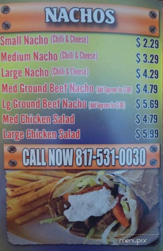Mr Joe's Restaurant - Fort Worth, TX menu_pic