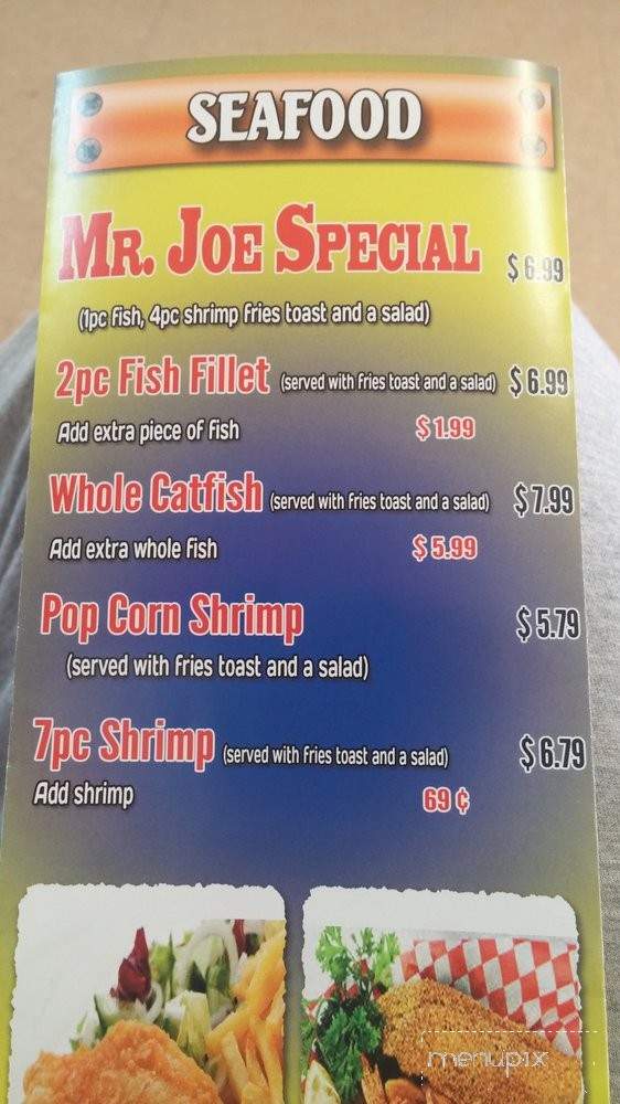 Mr Joe's Restaurant - Fort Worth, TX menu_pic