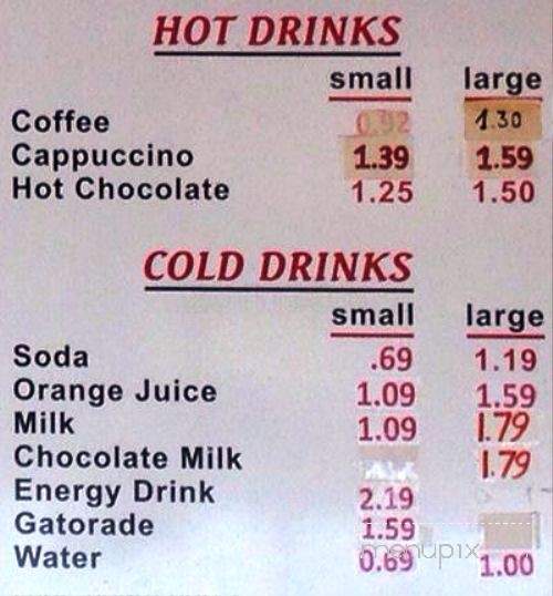 Donut Palace - Fort Worth, TX menu_pic