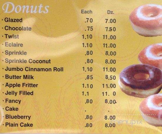 Happy Donuts - Fort Worth, TX menu_pic