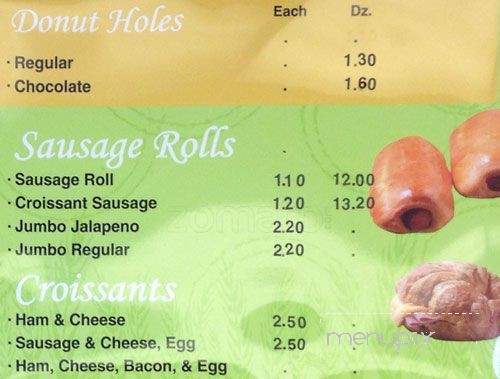 Happy Donuts - Fort Worth, TX menu_pic