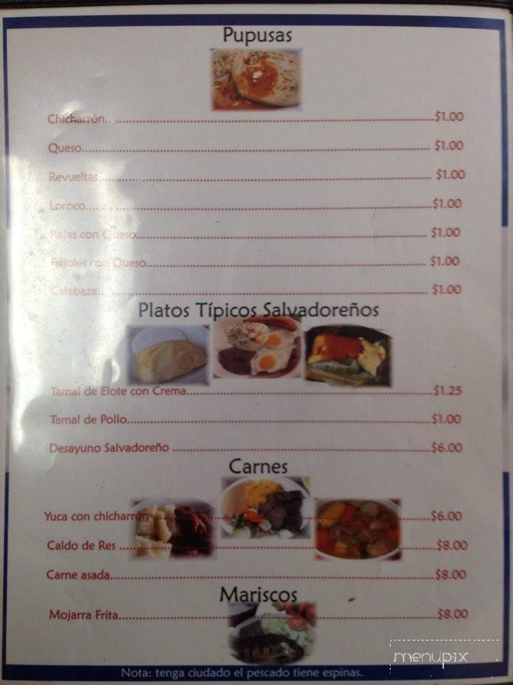 Pupuseria Dona Carmen En Riverside - Fort Worth, TX menu_pic