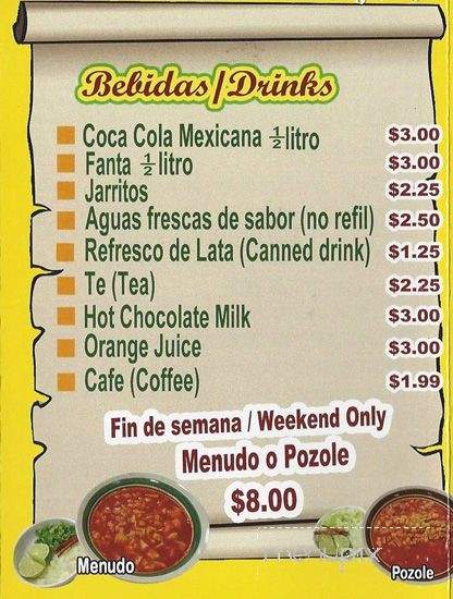 El Patron - Fort Worth, TX menu_pic
