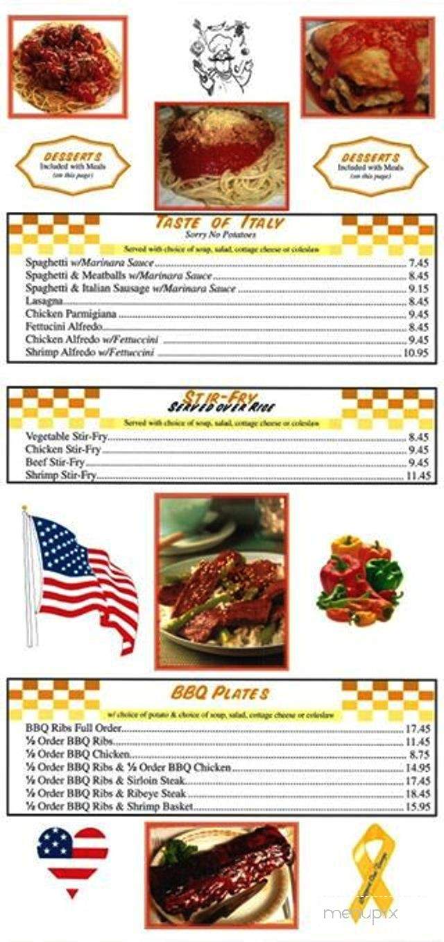 Blueberry Hill Pancake House - Frankfort, IN menu_pic