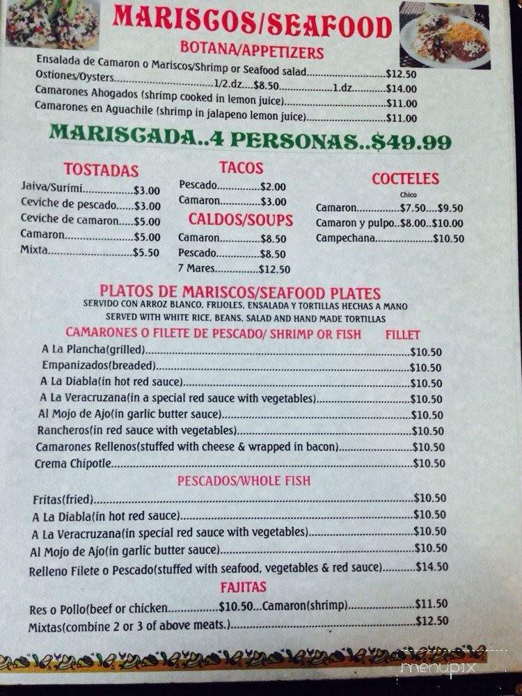Zamora Taqueria - Fresno, CA menu_pic