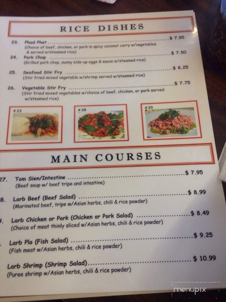 Mi Mi's Kitchen Authentic Lao & Thai Food - Fresno, CA menu_pic