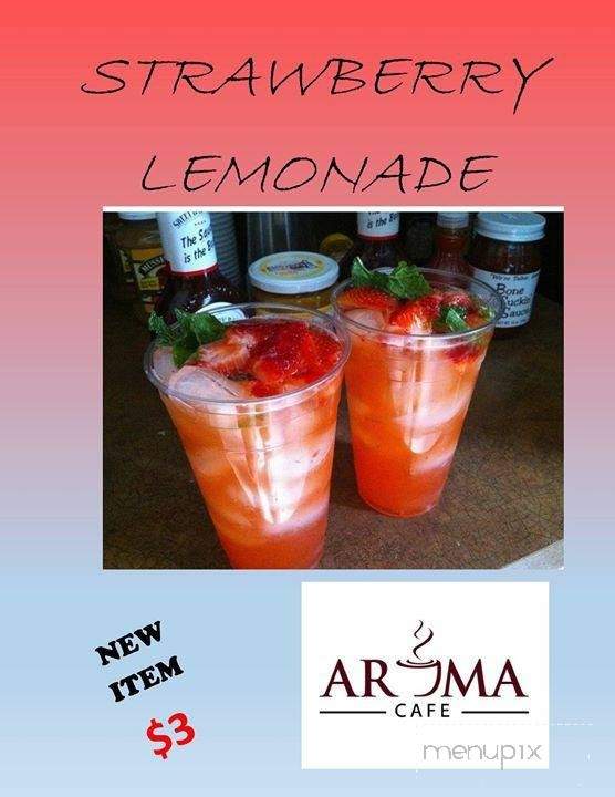 Cafe Aroma Coffee House - Fresno, CA menu_pic