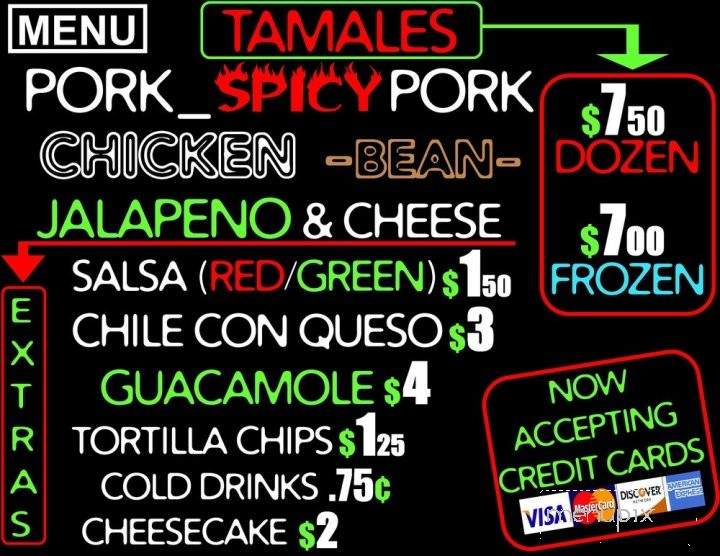 Hot Tamales - Friendswood, TX menu_pic