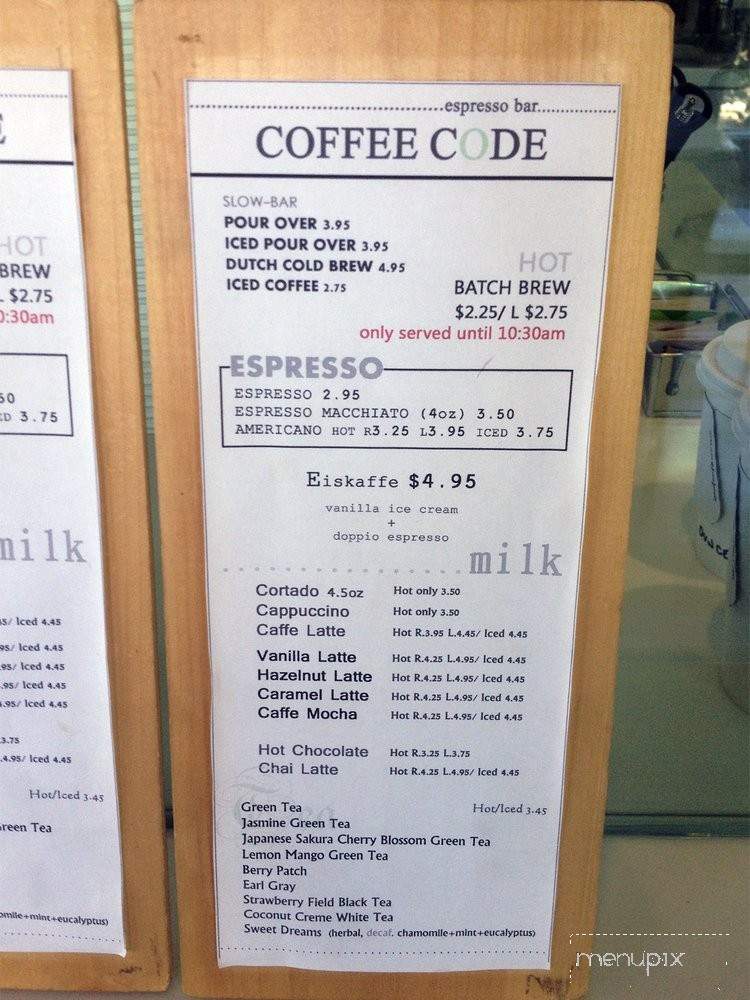 Coffee Code Espresso Bar - Fullerton, CA menu_pic
