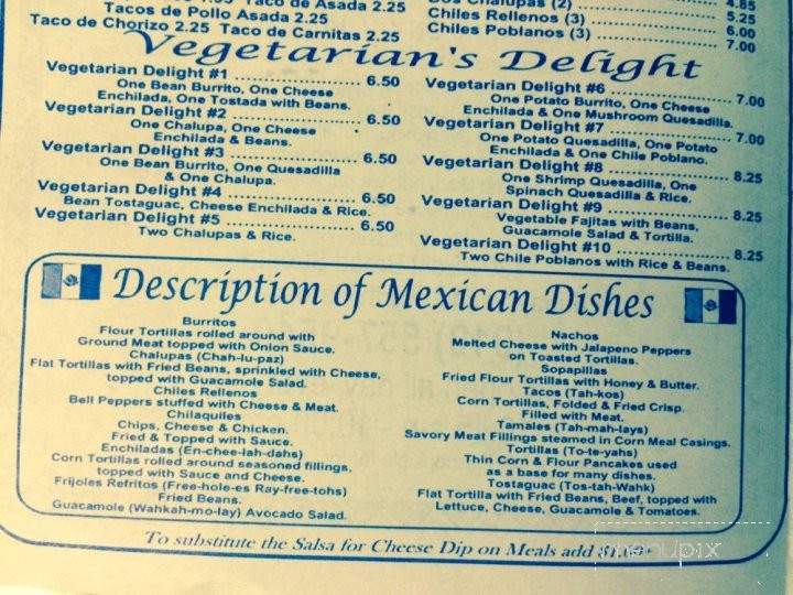 El Lobo Mexican Restaurant - Fuquay Varina, NC menu_pic