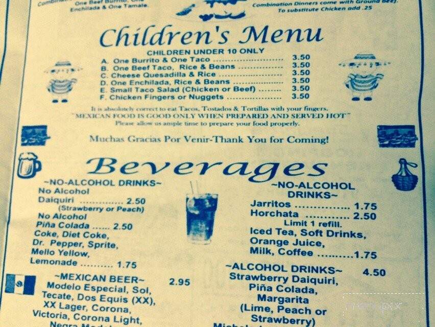 El Lobo Mexican Restaurant - Fuquay Varina, NC menu_pic