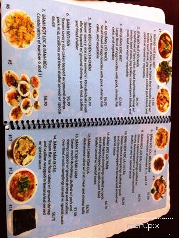 Ben Ngu Restaurant - Garden Grove, CA menu_pic