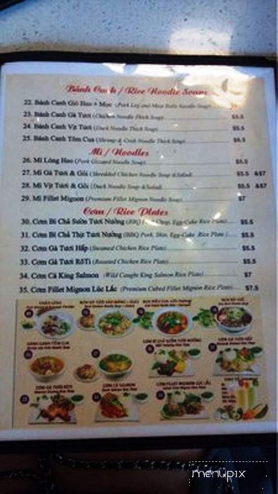 Cho Tam Bien - Garden Grove, CA menu_pic