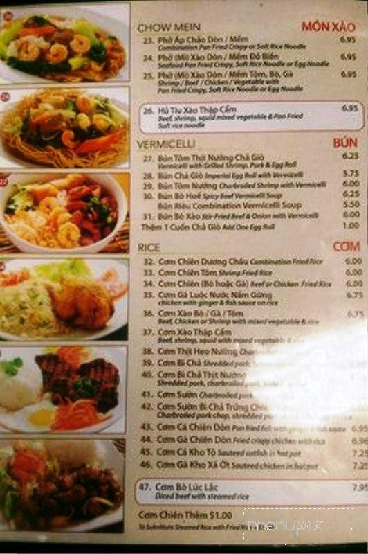Pho Banh Michigan Che Cali - Garden Grove, CA menu_pic